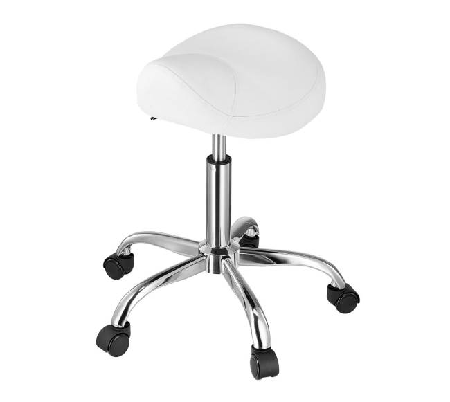 Balno formos pasukamas kėdė su ratukais balta10