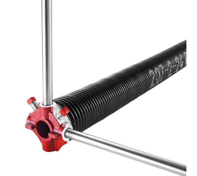 Garažo vartų sukimo spyruoklės su vijimo juostomis0