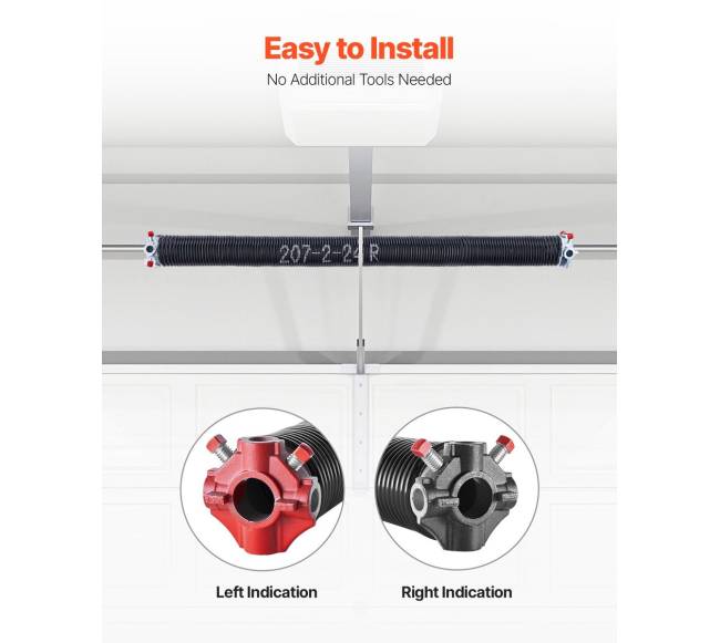 Garažo vartų sukimo spyruoklės su vijimo juostomis4