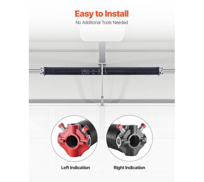 Garažo durų susukamos spyruoklės su strypais4