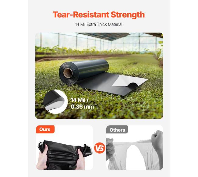 Plastikinė plėvelė 14 mil 3,05 x 30,48 m1