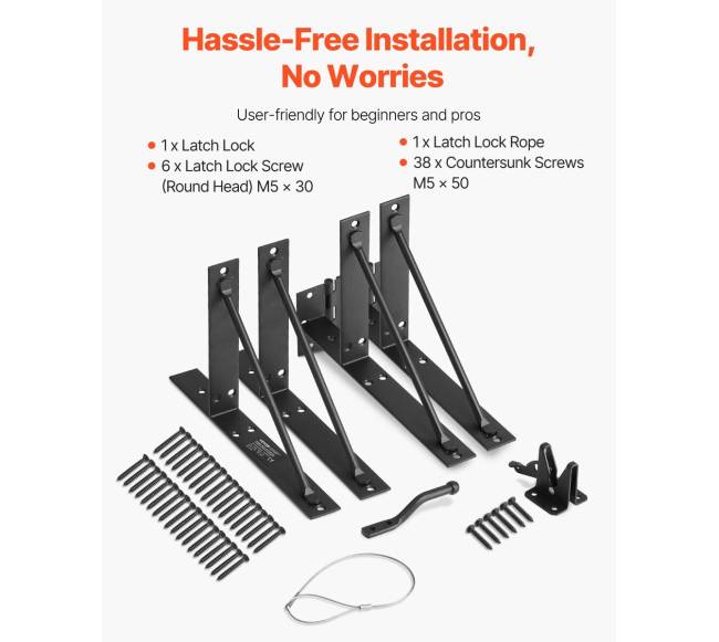 Vartų kampų tvirtinimo laikiklis komplektas5