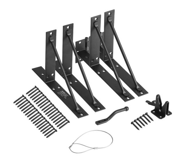 Vartų kampų tvirtinimo laikiklis komplektas9