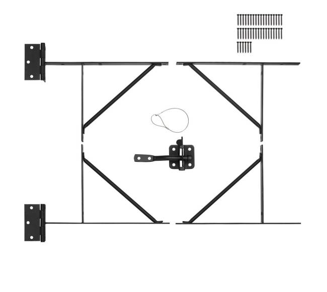 Vartų kampų tvirtinimo laikiklis komplektas10
