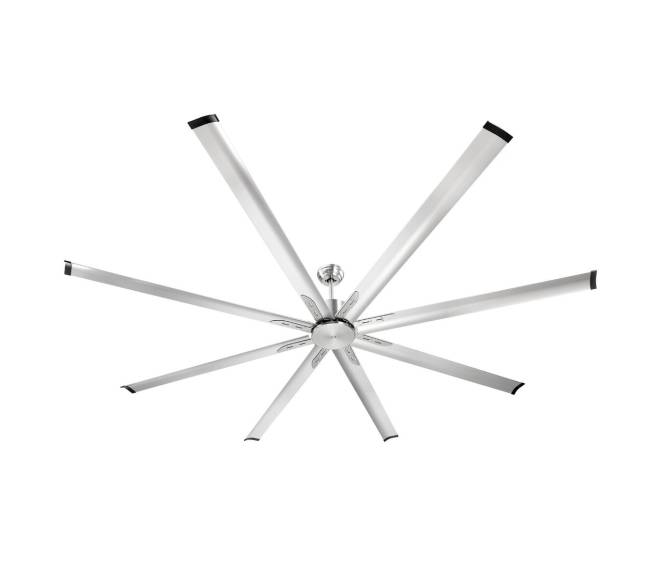 244 cm aliuminio lubų ventiliatorius su nuotoliniu valdymu0