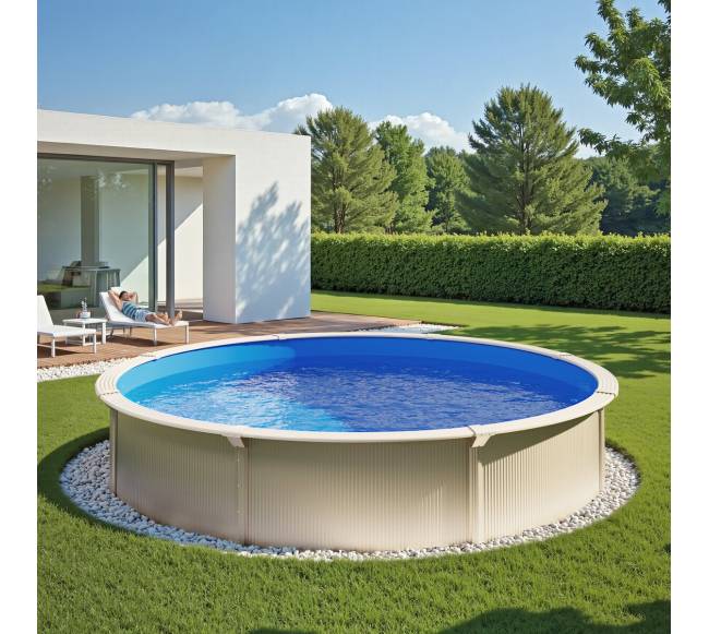 Apvalus baseino įdėklas 18 pėdų unibead 120 cm7