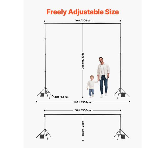 Fonas stovėjimo rinkinys 3 x 3 m vakarėliams2