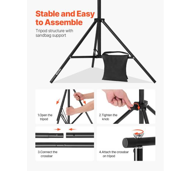 Fonas stovėjimo rinkinys 3 x 3 m vakarėliams3
