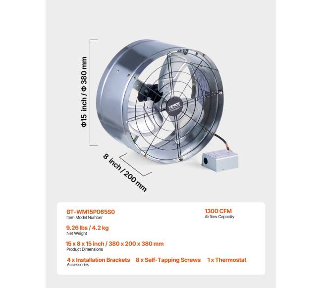 15 colių ventiliatorius su reguliuojamu termostatu6