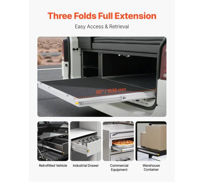 Pora minkštai uždaromų stalčių bėgelių 16-60 colių4