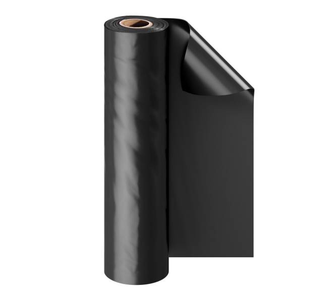 Juoda polietileno plėvelė 6.96 x 30.48 m, 0.25 mm0