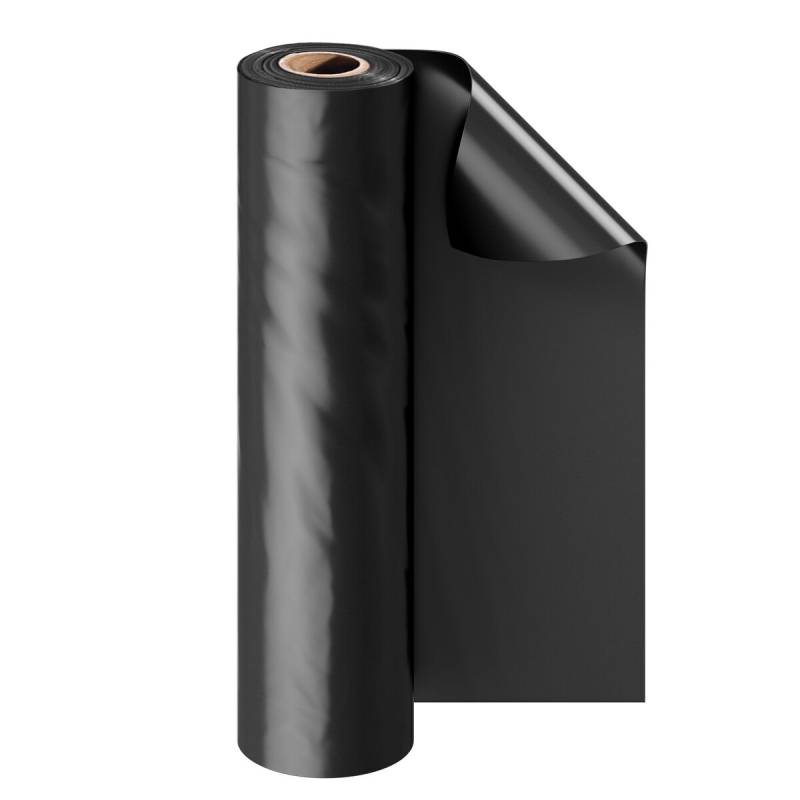 Juoda polietileno plėvelė 6.96 x 30.48 m, 0.25 mm0