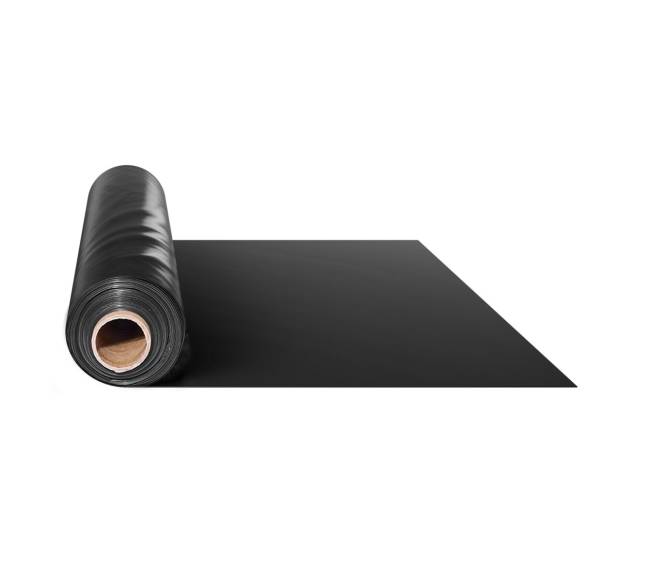 Juoda polietileno plėvelė 6.96 x 30.48 m, 0.25 mm10