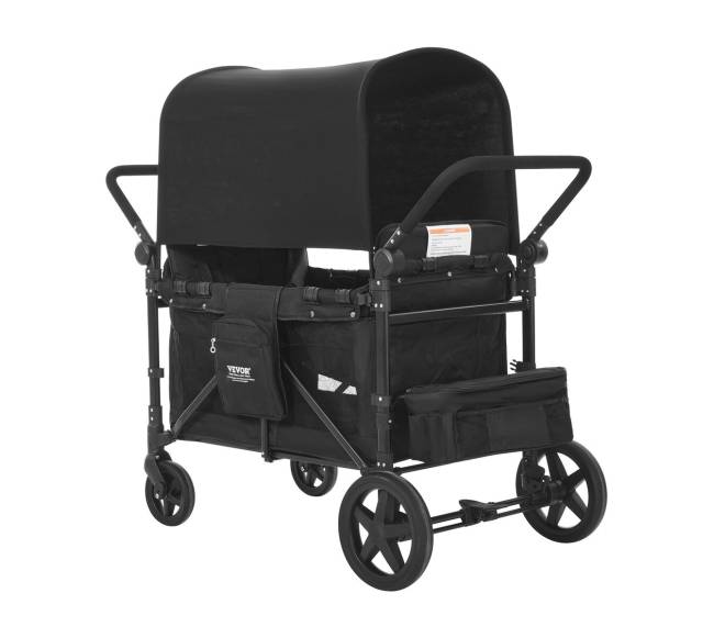 Vežimėlis keturiems vaikams sulankstomas9