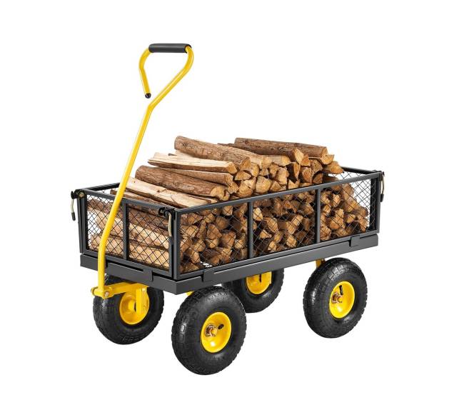 Plieninė sodo vėžimėlis vežimėlis 226 kg talpos0