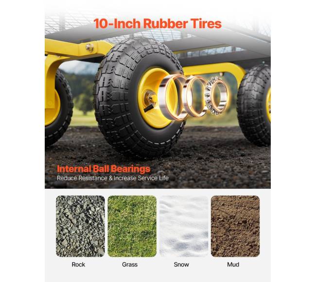 Plieninė sodo vėžimėlis vežimėlis 226 kg talpos4