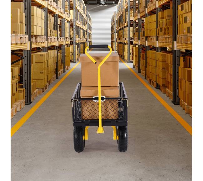 Plieninė sodo vėžimėlis vežimėlis 226 kg talpos7