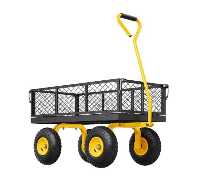 Plieninė sodo vėžimėlis vežimėlis 226 kg talpos8