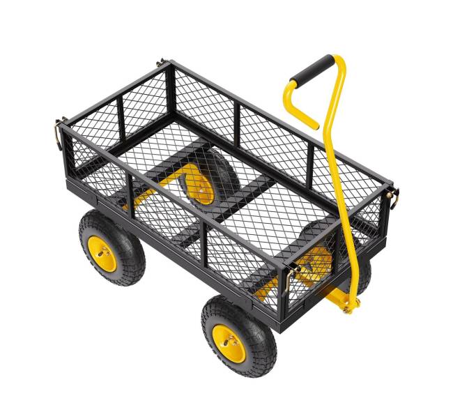 Plieninė sodo vėžimėlis vežimėlis 226 kg talpos9