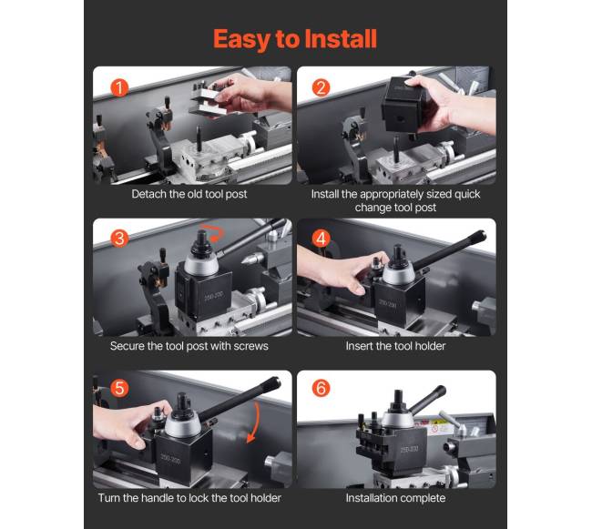 Greito pakeitimo staklių laikiklių rinkinys 10-15 cm tekinimo staklių4