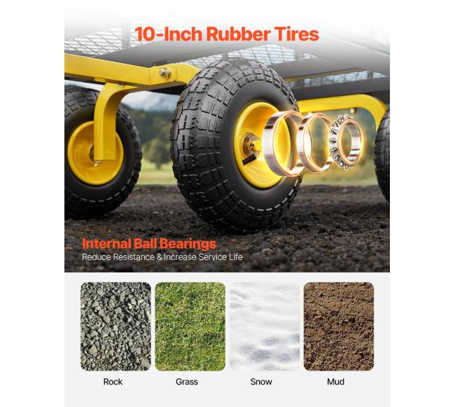 Plieninė sodo vežimėlis 408 kg talpa4