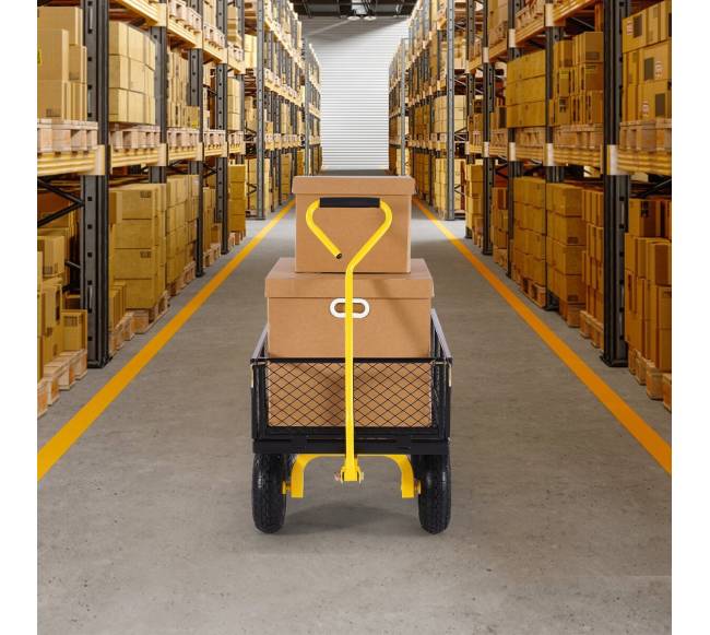 Plieninė sodo vežimėlis 408 kg talpa7