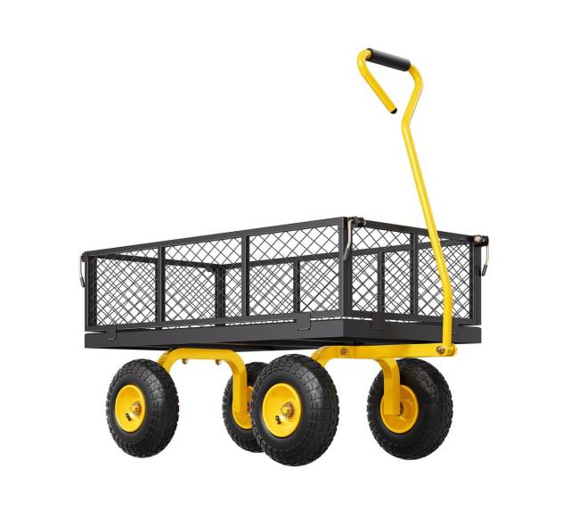 Plieninė sodo vežimėlis 408 kg talpa8
