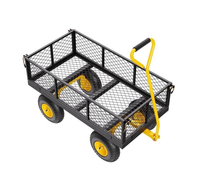 Plieninė sodo vežimėlis 408 kg talpa9