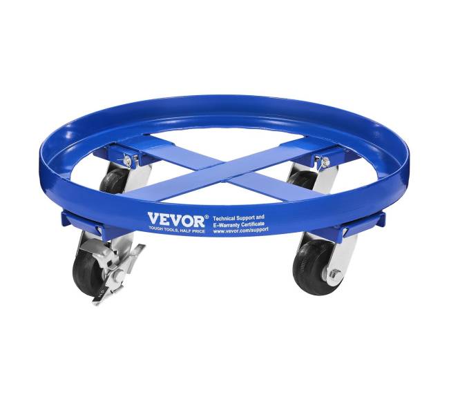 55 galonų statinės vežimėlis su 4 ratukais0