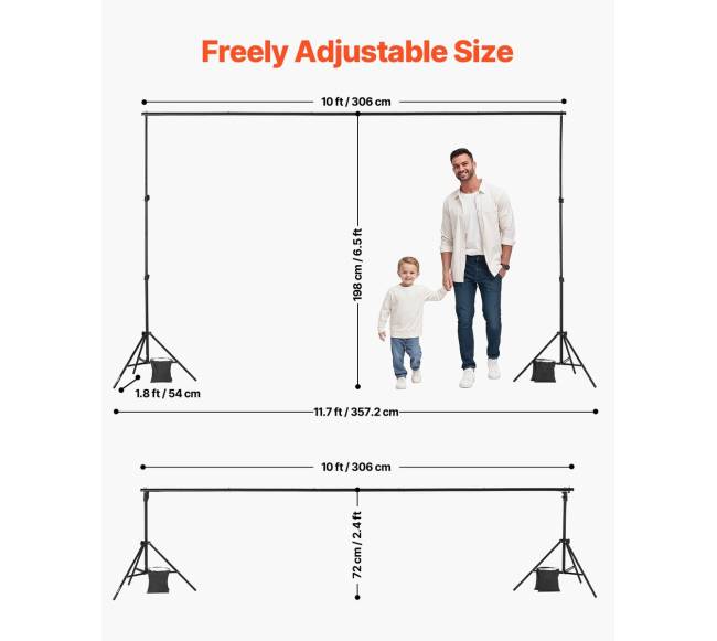 Foninė stovo komplektas 2 x 3 m renginiams2