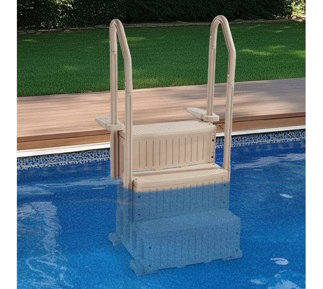 Baseino kopėčios su 3 pakopomis ir 2 turėklais7