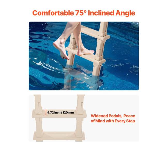 5 pakopų baseino kopėčios su turėklais3