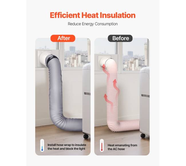 Kondicionieriaus žarnos izoliacinis dangtelis5