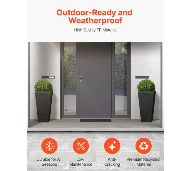 Aukštaus vazonų dviejų kvadratinių komplektas2