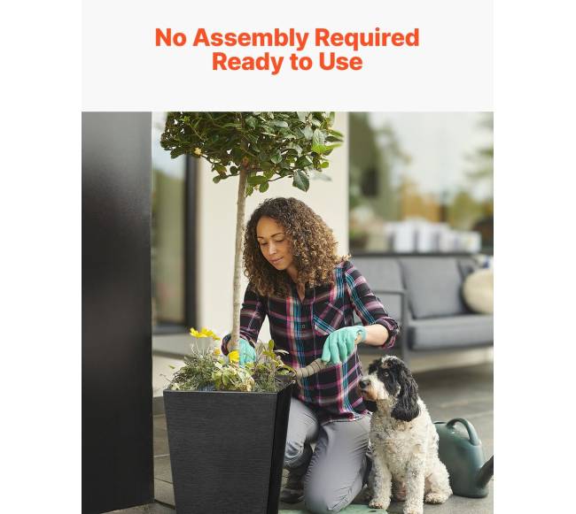 Aukštaus vazonų dviejų kvadratinių komplektas5