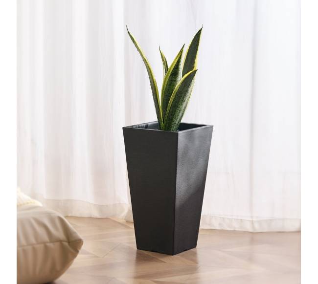 Aukštaus vazonų dviejų kvadratinių komplektas7