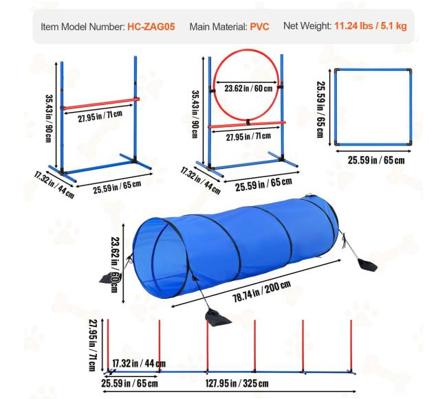 Šunų treniruočių įranga su kliūtimis6