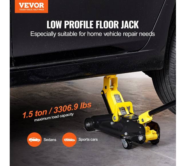 Žemaprofilis hidraulinis 1.5 tonos domkratas1