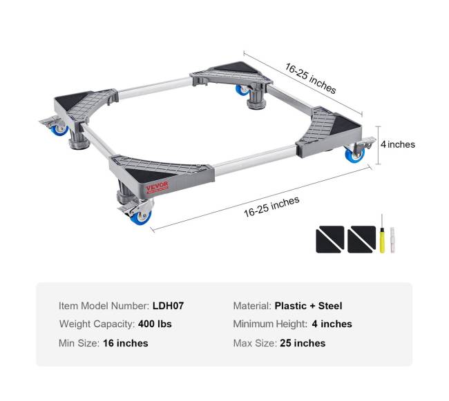 Reguliuojamas prietaisų pagrindas su ratukais6