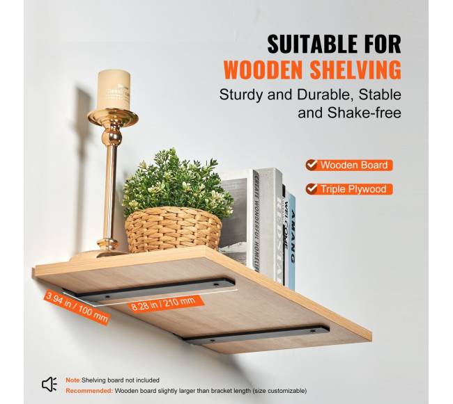 Stalčių laikikliai, 21cm L x 10cm W x 4.5cm H, 6 vnt2