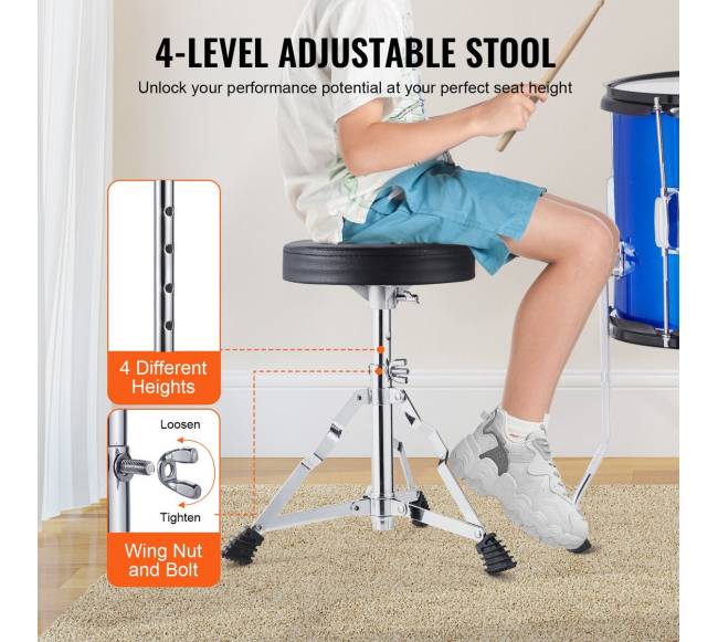 Vaikiškas būgnų komplektas 5 dalių mėlynas4