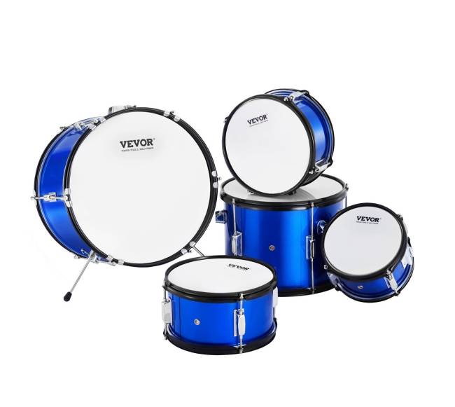 Vaikiškas būgnų komplektas 5 dalių mėlynas8
