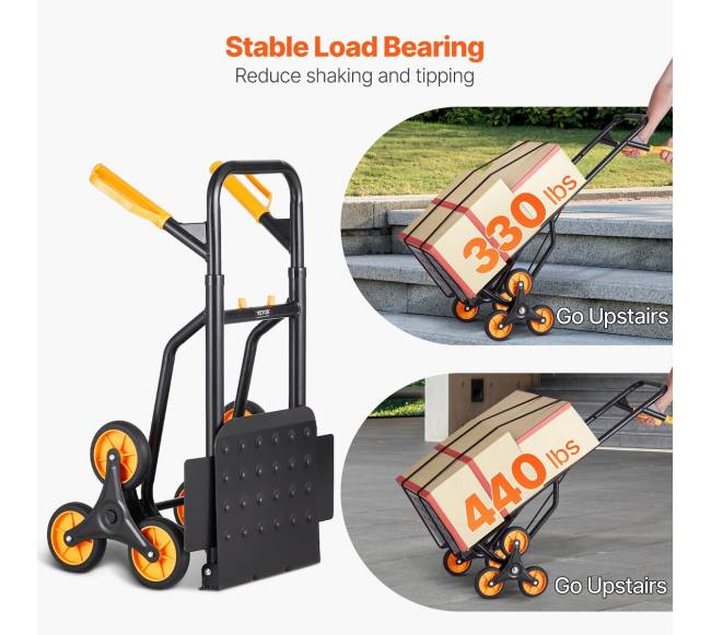 Laiptų kopimo vežimėlis su 6 ratais2