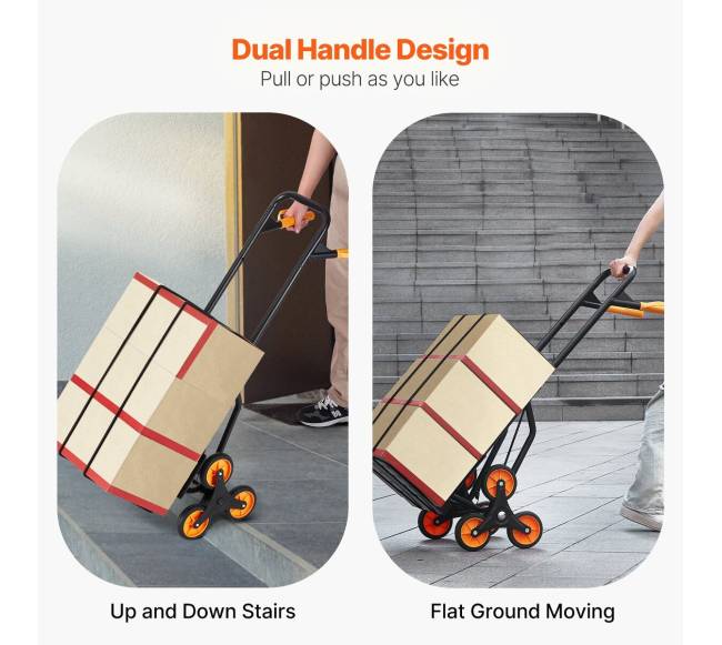 Laiptų kopimo vežimėlis su 6 ratais3