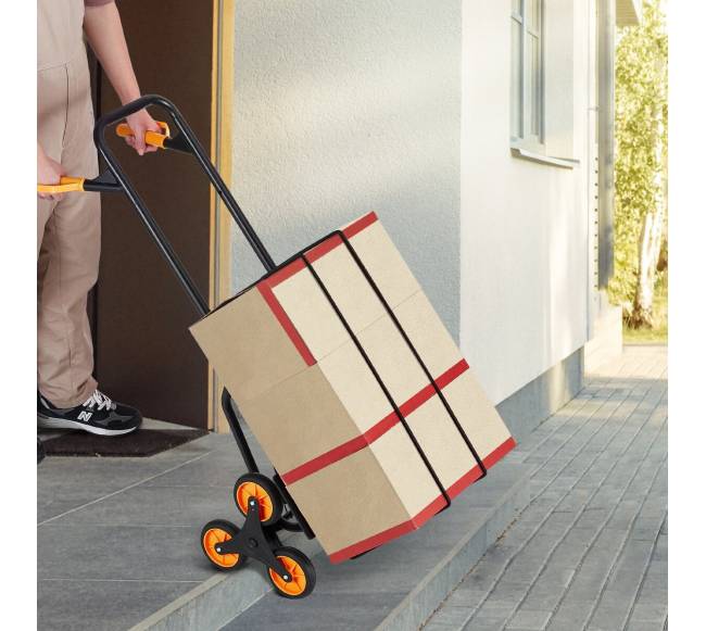 Laiptų kopimo vežimėlis su 6 ratais7