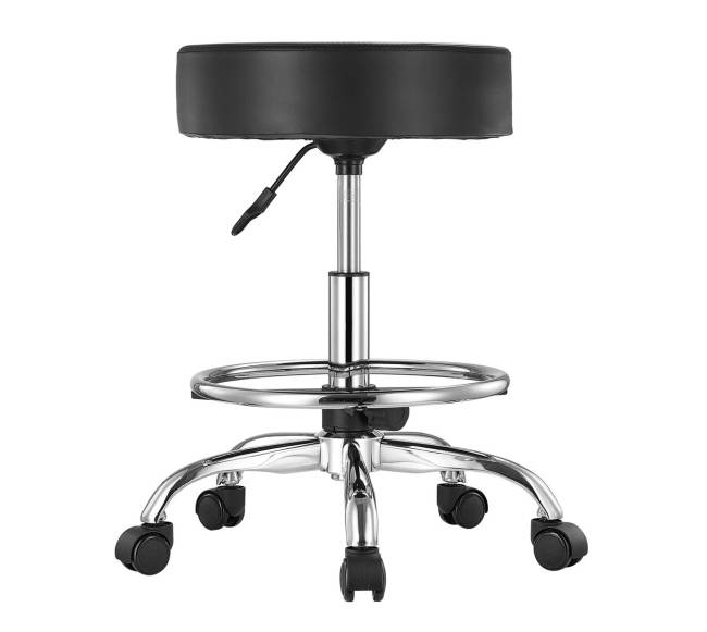 Apvalus pasukamas taburetė su ratukais0