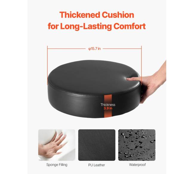 Apvalus pasukamas taburetė su ratukais1