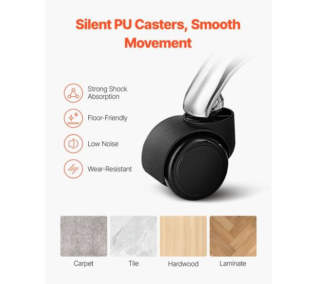 Apvalus pasukamas taburetė su ratukais4