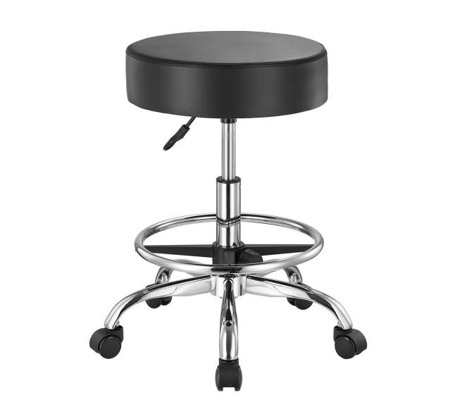 Apvalus pasukamas taburetė su ratukais8