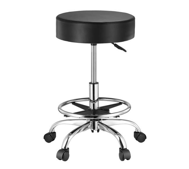 Apvalus pasukamas taburetė su ratukais9